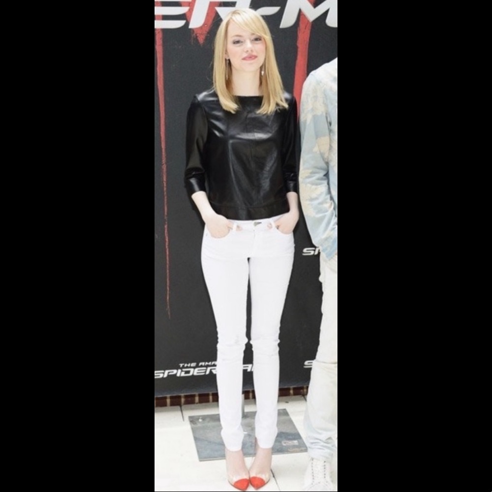Rag & Bone Dre Boyfriend Skinny jean Aged Bright White denim 24